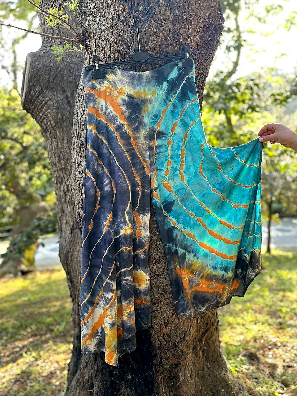 Batik Desenli Pantolon Turuncu