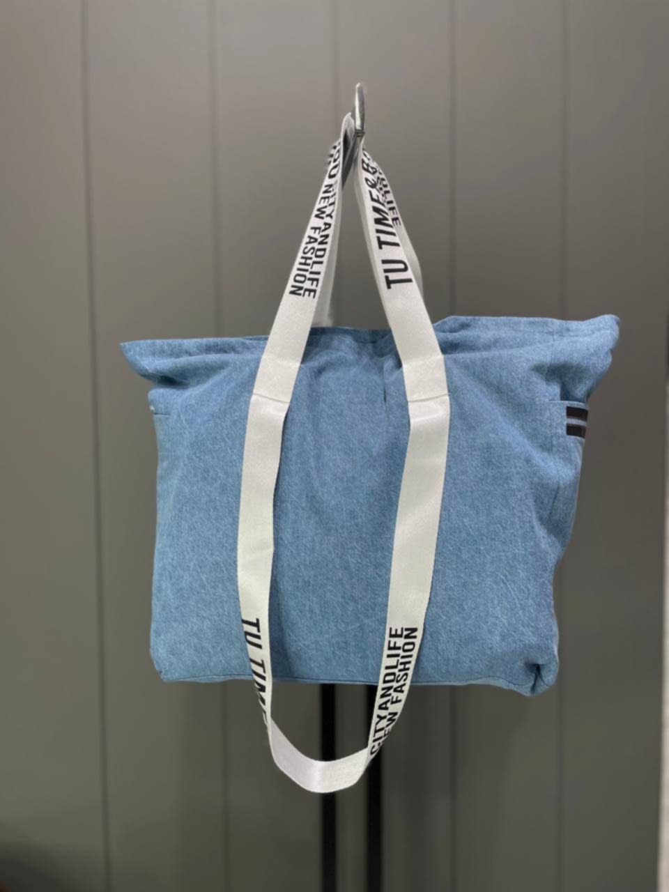 Denim Tote Çanta 01