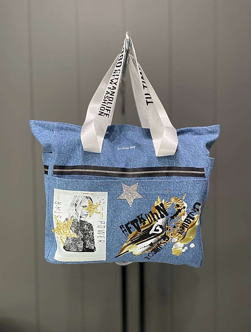 Denim Tote Çanta 02