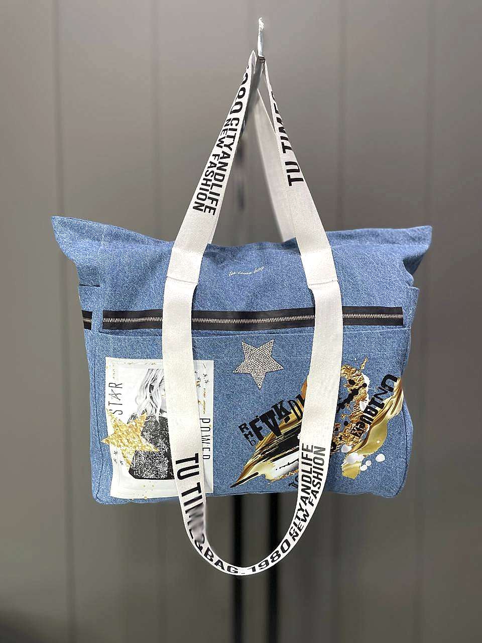 Denim Tote Çanta 02