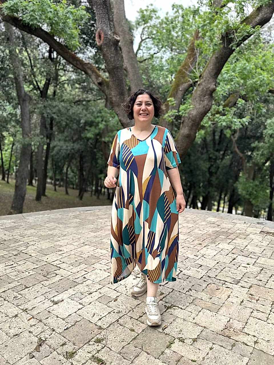 V Yaka Likralı Viskon Elbise Orijinal